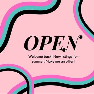 WE ARE OPEN 🖤👻